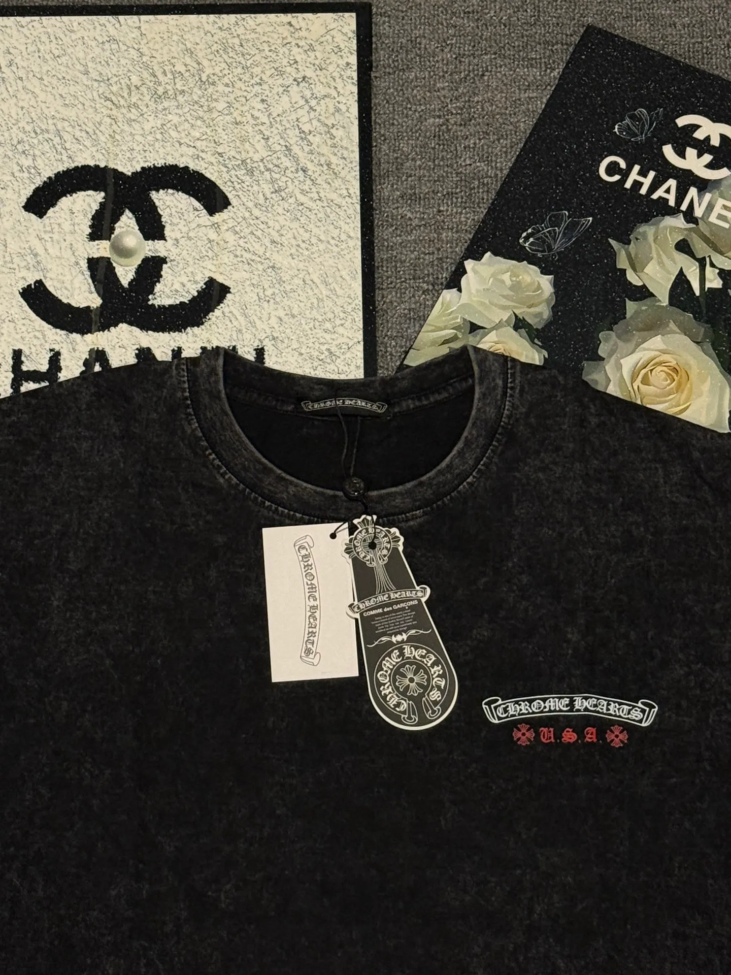 （ ） :SX 013 CH LOGO 1:1 Same Style 32 Breathable 1x 1 oversize 1:1 : Size:S-XL
